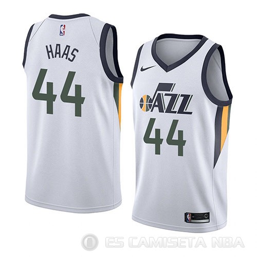Camiseta Isaac Haas #44 Utah Jazz Association 2018 Blanco - Haga un click en la imagen para cerrar
